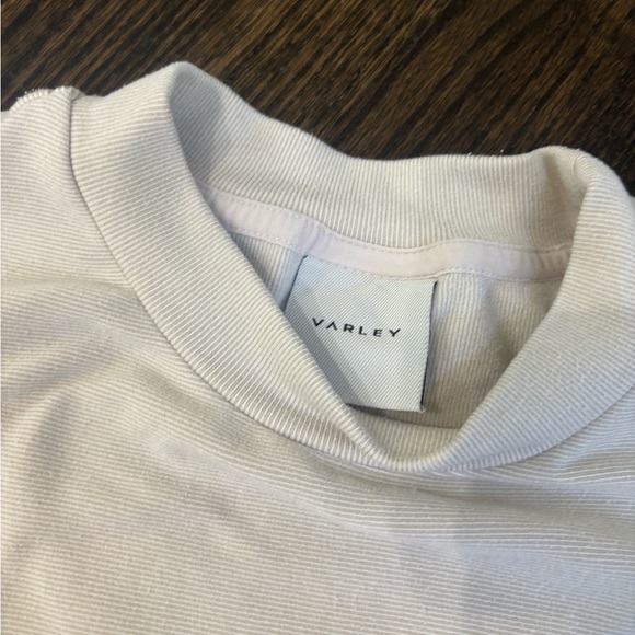 Varley Off-White Ribbed Sweatshirt - Picture 4 of 6